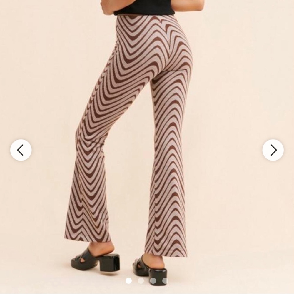 Urban Outfitters Women’s White and Brown Trousers